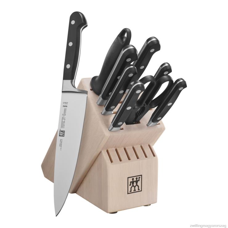 Zwilling Budapest - Zwilling professional s 10 db-os blokkkészlet tömör fehér gumifa tömbbel fehér 6022B346