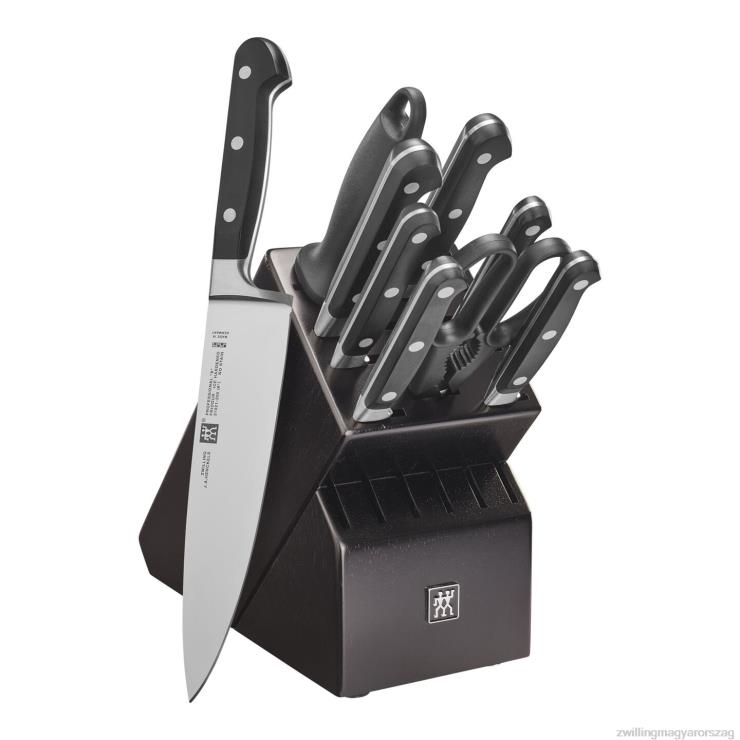 Zwilling Budapest - Zwilling profi s 10 db-os blokkkészlet fekete gumifa tömbbel 6022B326
