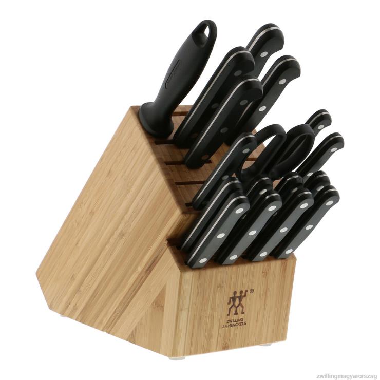Zwilling Budapest - Zwilling twin gourmet 18 db-os késblokk készlet natúr 6022B12